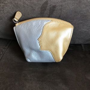 NWT leather zip coin purse